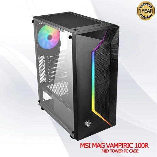 MSI MAG VAMPIRIC 100R Gaming RGB Case